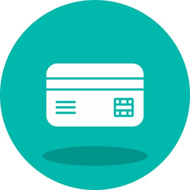 Kredi Kartı. Web simgesi basit illüstrasyon 