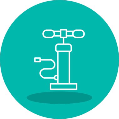 Hava pompası. Web simgesi basit illüstrasyon         