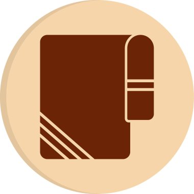 Havlu ağ simgesi, vektör illüstrasyonu 