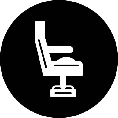 modada izole edilmiş arka planda koltuk simgesi 