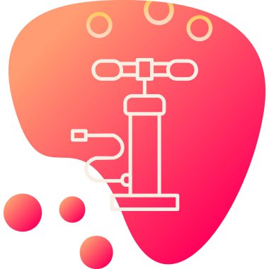 Hava pompası. Web simgesi basit illüstrasyon         