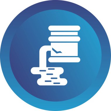 Namlu simgesi, vektör illüstrasyonu basit tasarım