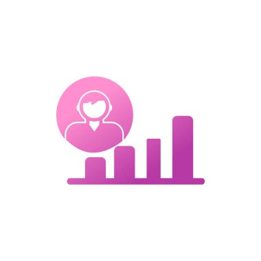 Kariyer Tanıtımı web simgesi vektör illüstrasyonu