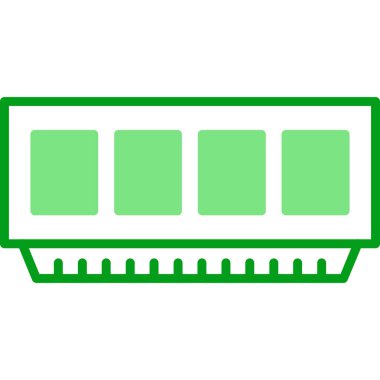 bilgisayar bellek simgesi, vektör illüstrasyonu basit tasarım