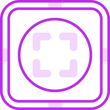 Tam Ekran simgesinin vektör illüstrasyonu        