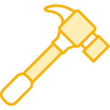 Çekiç ağı simgesi, basit vektör illüstrasyonu 