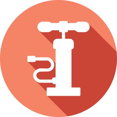 Hava pompası. Web simgesi basit illüstrasyon         
