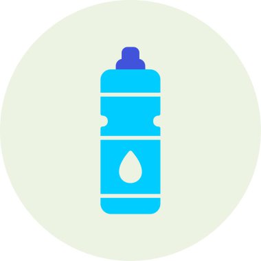 Su şişesi. Web simgesi basit illüstrasyon