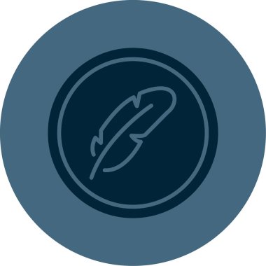 Tüysüz simge, vektör illüstrasyonu  