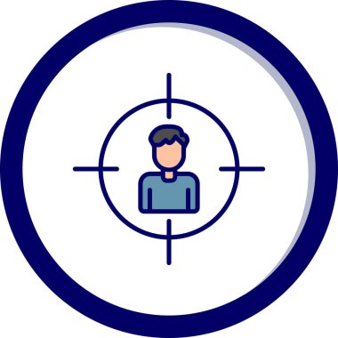 kullanıcı. Web simgesi basit bir illüstrasyon. Danışmanlık ve Eğitim konsepti