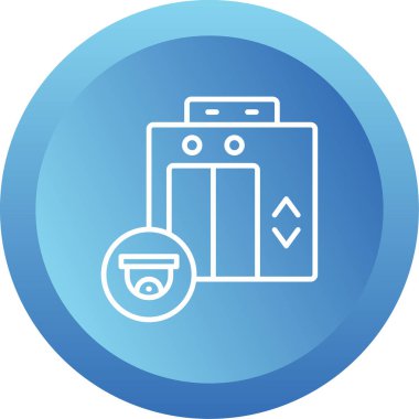 CcTV web simgesi basit illüstrasyon 
