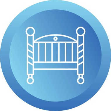 Bebek Beşiği Web simgesi vektör illüstrasyonu