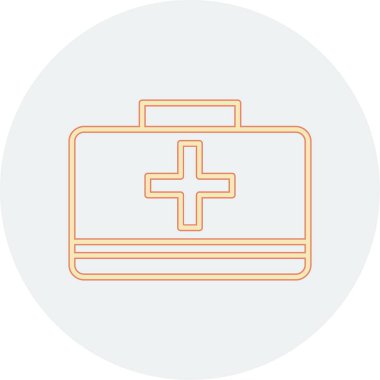 İlk yardım çantası vektör çizim 