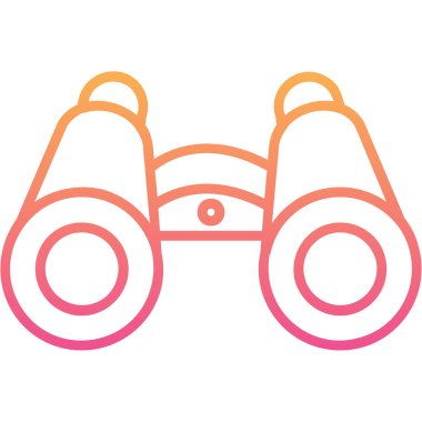 dürbün web simgesi, vektör çizim 