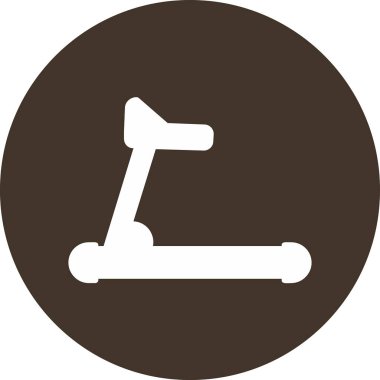 koşu bandı web simgesi, vektör çizim 