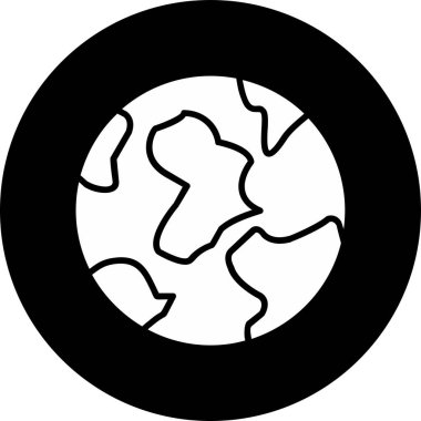 Toprak. Web simgesi vektör illüstrasyonu 