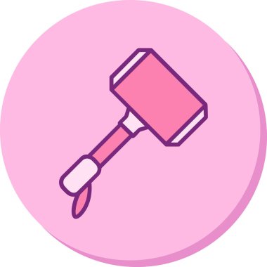 Çekiç ağı simgesi, basit vektör illüstrasyonu 