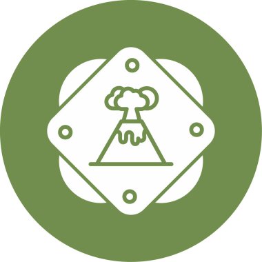 Volkan. Web simgesi basit tasarım                       