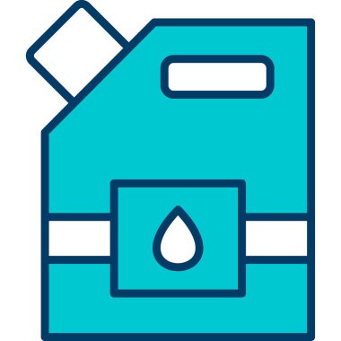 Yakıt. Web simgesi basit illüstrasyon