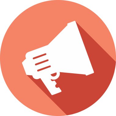 megafon web simgesi, vektör çizim 