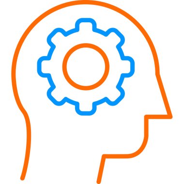 Eleştirel Düşünme Ağı simgesi, vektör illüstrasyonu