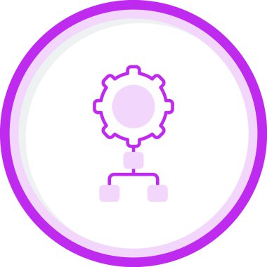 Uygulama süreci simgesi, vektör illüstrasyonu basit tasarım