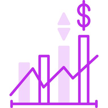 fiyat çizgisi düz vektör simgesi 