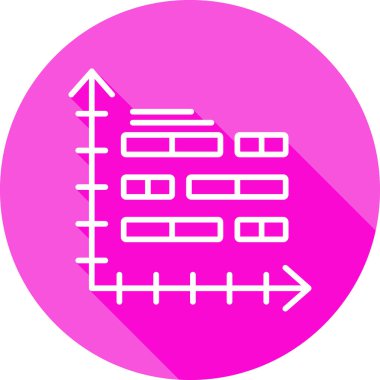 bar çizelgesi simgesi, vektör illüstrasyonu 