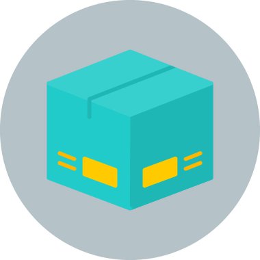 Paket, dağıtım simgesi vektör illüstrasyonu 