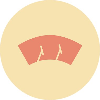 Silecek ağ simgesi vektör illüstrasyonu