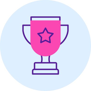 Kupa kupası. simge vektör illüstrasyonu