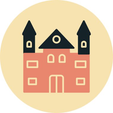 Castle vektör resimleme tasarımı