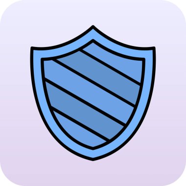 kalkan simgesi web basit illüstrasyon