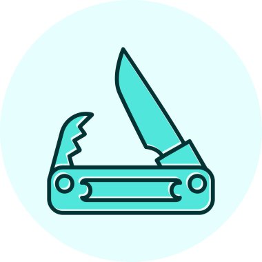 Cep bıçak simge vektör çizim