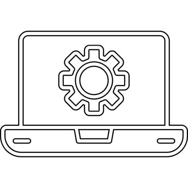 Yazılım web simgesi vektör illüstrasyonu