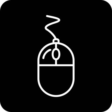 Fare tıklama simgesi. Basit resimleme