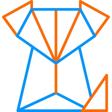 Fox Web simgesi, vektör illüstrasyonu