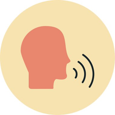 Konuşan Web simgesi vektör illüstrasyonu