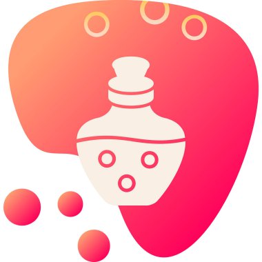 İksir ağı simgesi, vektör illüstrasyonu