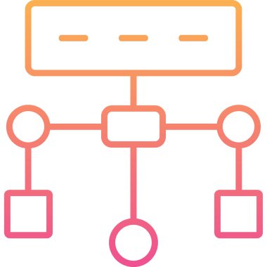 Algoritma. Web simgesi basit tasarım          