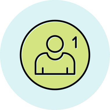 Takip simgesi, vektör illüstrasyonu basit tasarım