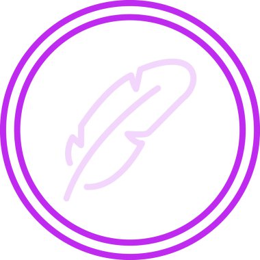 Tüysüz simge, vektör illüstrasyonu  