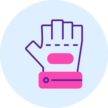 Eldiven simgesi, vektör illüstrasyonu basit tasarım