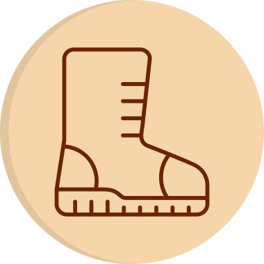 Ayakkabı simgesinin vektör illüstrasyonu