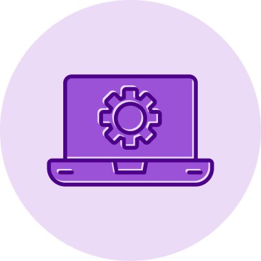 Yazılım web simgesi vektör illüstrasyonu