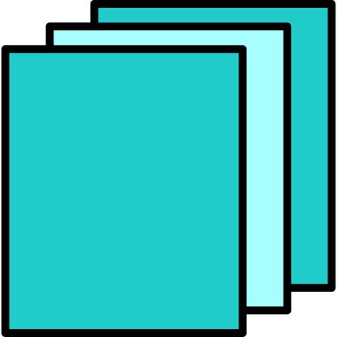 Katmanlar. Web simgesi basit illüstrasyon            