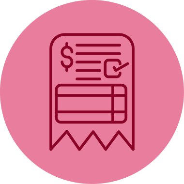 fatura simgesi vektör illüstrasyonu