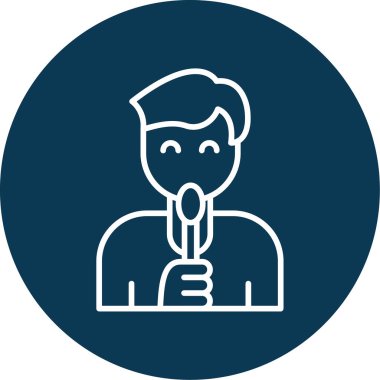 Panicon yalıyorum. vektör illüstrasyonu 