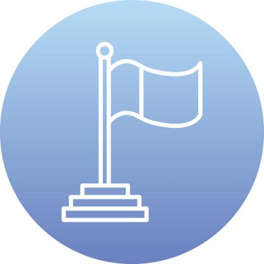 Bayrak. Web simgesi basit tasarım 