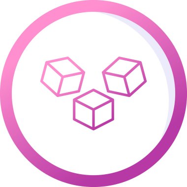 küp web simgesi basit tasarım 